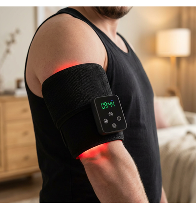 Lichttherapie riem voor nek, lendenen enz. - Infrarood, 10W, met batterij