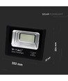 V-Tac 200W solar LED-breedstraler - 40W zonnepaneel, 6000K, IP65