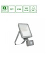 20W NOCTIS MAX CCT breedstraler met sensor - IP44, PIR, 3 lichtkleuren, grijs