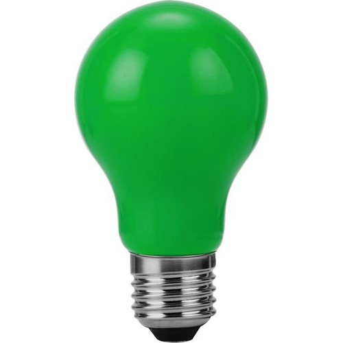E27 1W LED filament lamp - A60, Groen, Party Colour Premium
