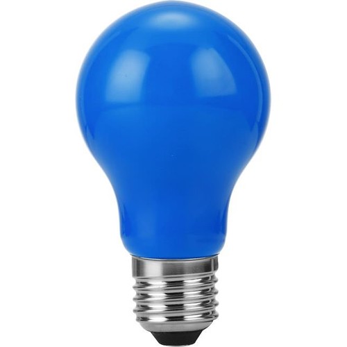 E27 1W LED filament lamp - A60, blauw, Party Colour Premium