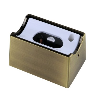 Set van 2 S14s lamphouders geborsteld messing - Metalen behuizing voor S14s lichtbronnen