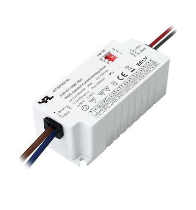 10W / 120-350mA dimbare LED driver - 9-42V, Triac fase-afsnit, constante stroom