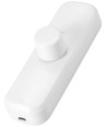 Snoerdimmer voor LED, 0-25W - Fase-afsnijding, witte draaiknop