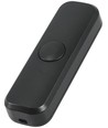 Snoerdimmer voor LED, 0-75W - Fase-afsnijding, zwart, drukknop