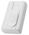 Witte vloerdimmer met schuifregelaar, 0-75W LED - Fase-afsnijding, voor snoer