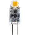 G4 1,1W LED lamp, 12V - 80lm, COB, dimbaar, 2200K, helder glas