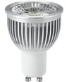 GU10 5W dimbare LED lamp - 450lm, 2700K, 38°, zilveren rand