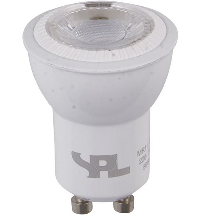 GU10 MR11 4W dimbare LED-lamp - 280lm, 3000K, 35 graden, wit