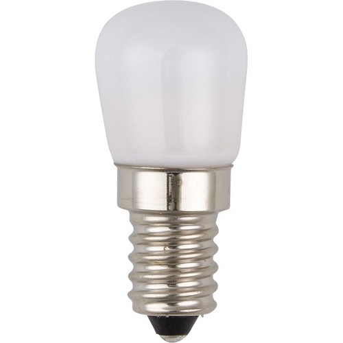 E14 2W LED buislamp - 5,2cm, opaal glas, 3000K