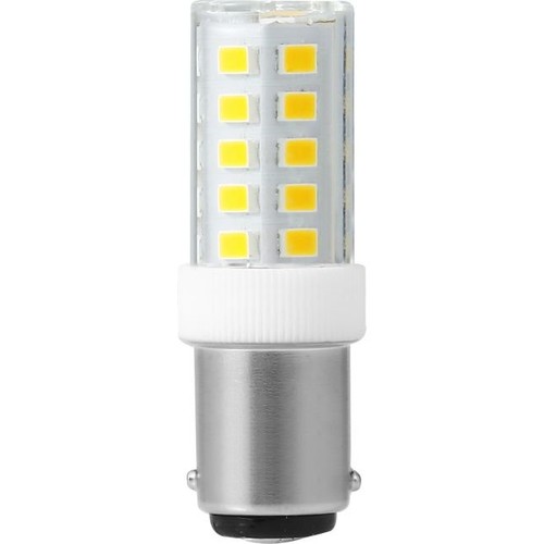 LEDlife BA15d 3,5W LED buis - 5,2cm, 380lm, helder glas, 3000K