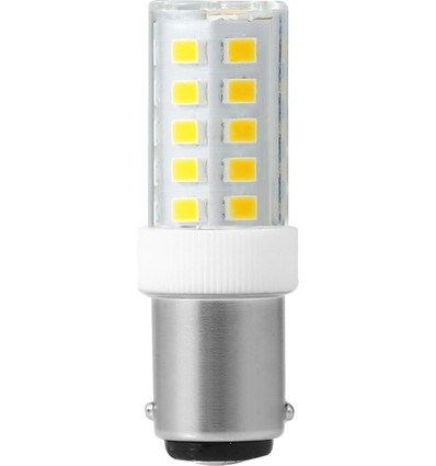 BA15d 3,5W LED buis - 5,2cm, 380lm, helder glas, 3000K