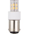 BA15d 2,1W LED buislamp - 4,7cm, 2700K, helder glas