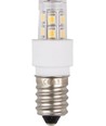 E14 1,7W LED buislamp, 10-30V - 5,2cm, 180lm, AC/DC, warm wit, helder glas