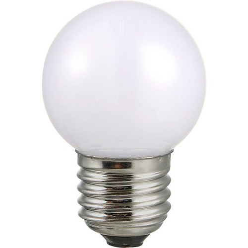 E27 2W LED kogellamp - G45, 100lm, opaal glas, 3000K