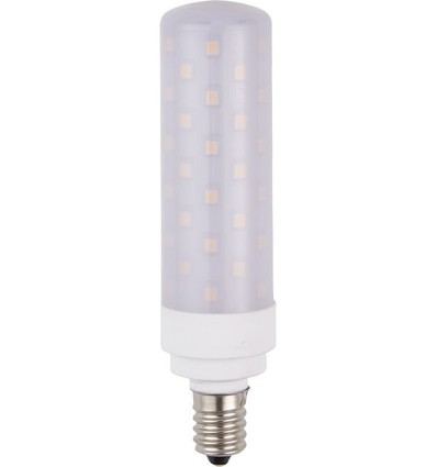 E14 10W LED buislamp, 11,8cm - 1050lm, dimbaar, opaal glas