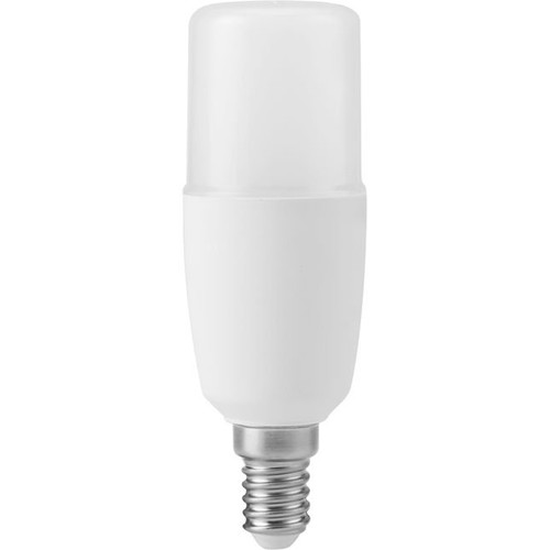 E14 7W LED buislamp, 10,8cm, 95-265V - 810lm, opaal glas