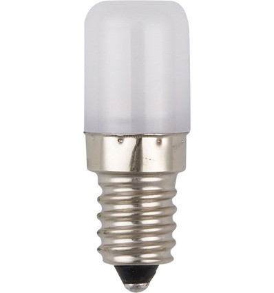 E14 1,8W LED buislamp - 5,2cm, 130lm, 2700K, opaal glas