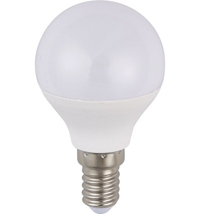 E14 3W LED kogellamp, 12-60V - G45, 250lm, opaal glas