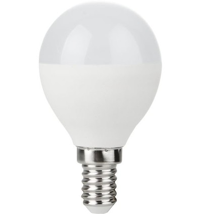 E14 5W dimbare LED kogellamp - G45, 470lm, opaal glas