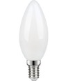 E14 3W dimbare LED kaarslamp - C35, mat glas, 2700K, filament
