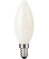 E14 4W dimbare LED kaarslamp - DimToWarm, 2000-2700K, opaal glas, filament