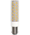 LEDlife 8cm / 6W dimbare BA15d LED lamp - 840lm, 3000K, helder glas, AC/DC