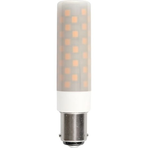 8cm / 6W dimbare BA15d LED lamp - 660lm, opaal glas, 3000K