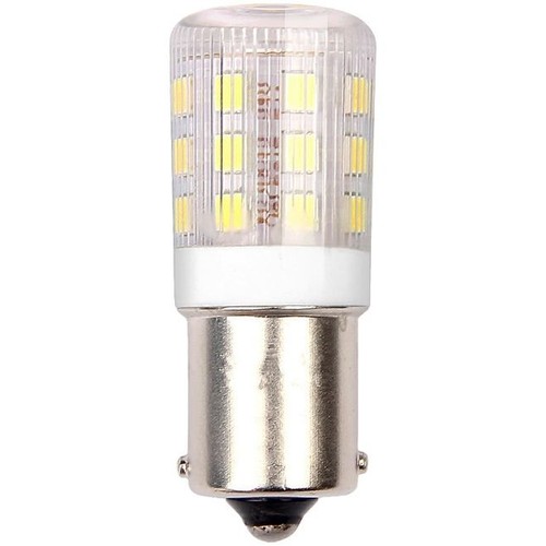 BA15s 3W LED buislamp, 4,5cm - 250lm, helder glas, 3000K