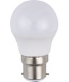 B22d 3W LED kogellamp, 12-60V - G45, opaal glas, 3000K