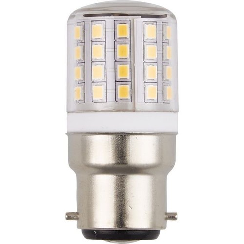 LEDlife 6cm / 3W Ba22d LED buis - 400lm, 3000K, helder glas