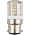 LEDlife 6cm / 3W Ba22d LED buis - 400lm, 3000K, helder glas
