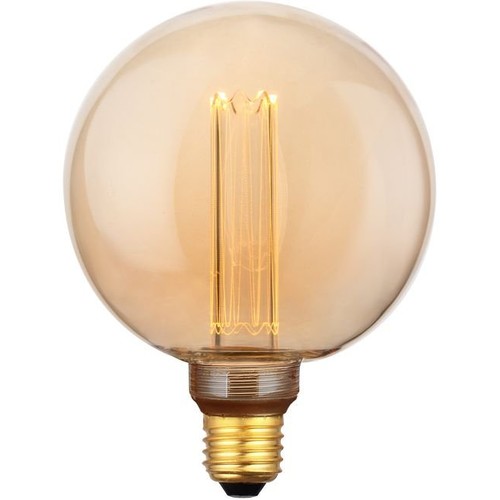 E27 3,5W dimbare LED vintage lamp - G125, 1800K, goud glas, 120lm