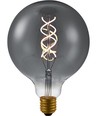 E27 5W dimbare LED lamp - G125, Double Helix filament, rookglas, 2200K