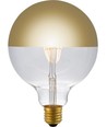 E27 4W dimbare LED kogellamp - G125, Globe Top Mirror, goud, 2500K, filament