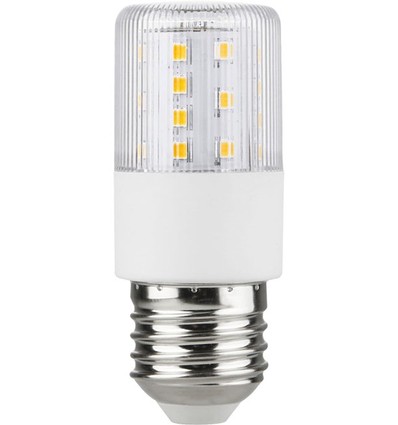 E27 7W dimbare LED buislamp - 8cm, 806lm, helder glas, 2700K