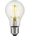 E27 4W LED filamentlamp met lichtsensor - A60, 470lm, 2700K, helder glas