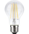 E27 8,5W dimbare LED-lamp - A60, filament, helder glas, 1000lm, 2700K