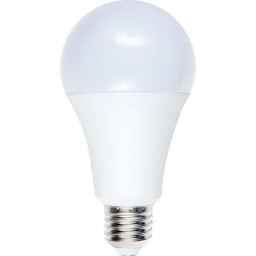E27 12W LED lamp, 12-60V - A70, 1100lm, opaal glas, 3000K, AC/DC