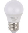 E27 3W LED kogellamp, 12-60V - G45, opaal glas, 3000K