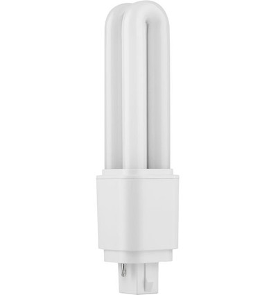 14,3cm / 6W G24d LED lamp - 880lm, Direct/VSA compatibel, 4000K, glas
