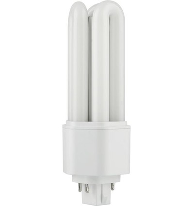 14cm / 10W GX24q-4 LED lamp - 1350lm, opaal glas, 3000K
