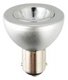 BA15d 5W LED spot, 12V - R37, 285lm, 35°, dimbaar, zilver, 2700K