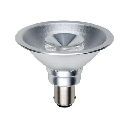 BA15d 8W AR70 dimbare LED-lamp, 12V - DimToWarm, 2000-2800K, 35 graden, grijze behuizing