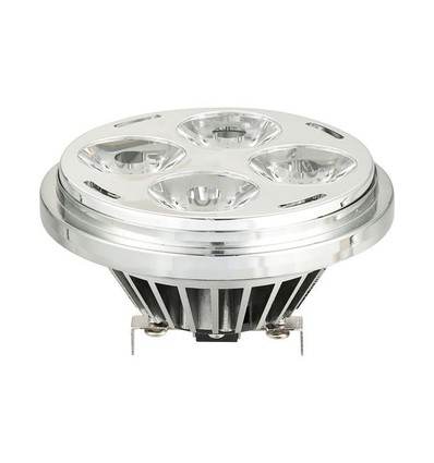 22W dimbare G53 AR111 LED lamp - 48V, 4 graden, 1640lm, 2700K, incl. externe driver