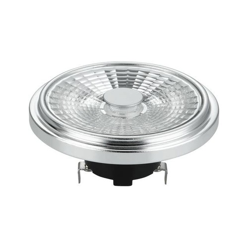 G53 AR111 12W LED lamp, 12V - 1000lm, 30°, dimbaar, 2700K, grijs