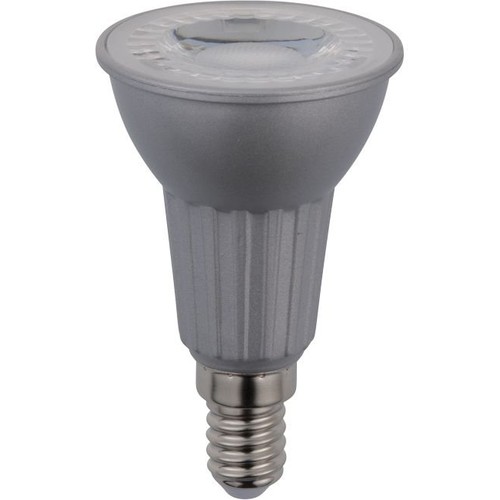 E14 5W dimbare LED lamp - PAR16, 380lm, 2700K, 36°, zilveren afwerking