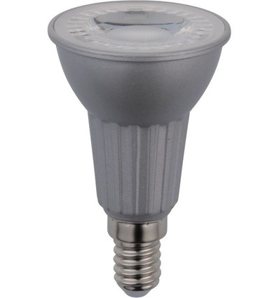 E14 5W dimbare LED lamp - PAR16, 380lm, 2700K, 36°, zilveren afwerking