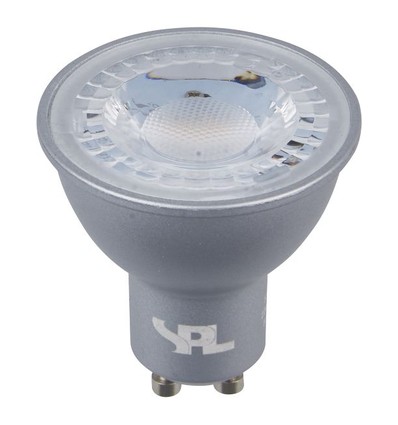 GU10 5W LED lamp - 360lm, 40°, dimbaar, zilver, 3000K