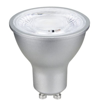 GU10 6W dimbare LED lamp - 500lm, 2200K, 40°, zilveren afwerking